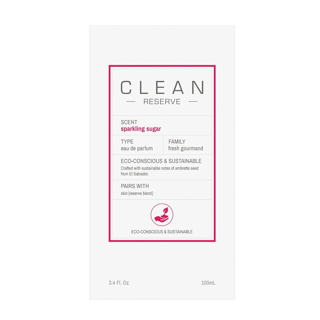 Clean Reserve Sparkling Sugar Eau De Parfum For Unisex - Fruity Gourmand Perfume 100ml