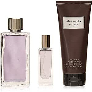 Abercrombie & Fitch First Instinct Man Set EDT 100ml+EDT 15ml Travelspray+Hair& Bodywash 200ml For Men