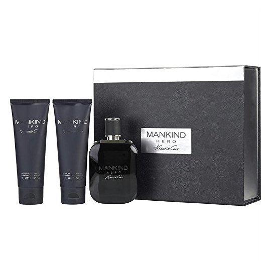 Mankind Hero Kenneth Cole Men Cologne EDT 100ml + After Shave Balm 100ml, Hair&body Wash-gel 100ml