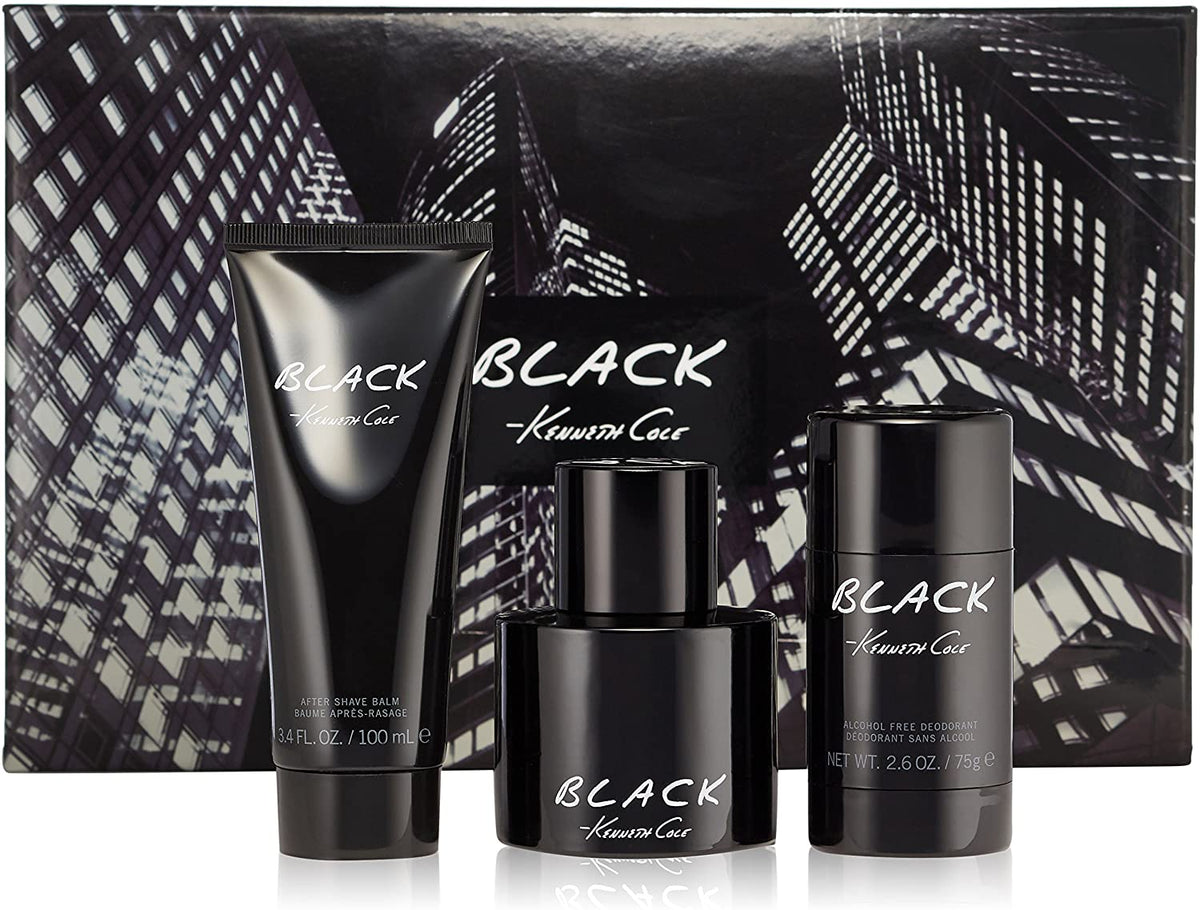 Kenneth Cole Black 3 Piece Gift Set For Men
