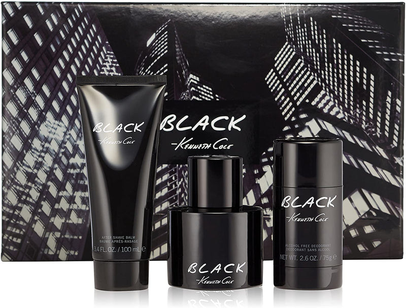 Kenneth Cole Black 3 Piece Gift Set For Men