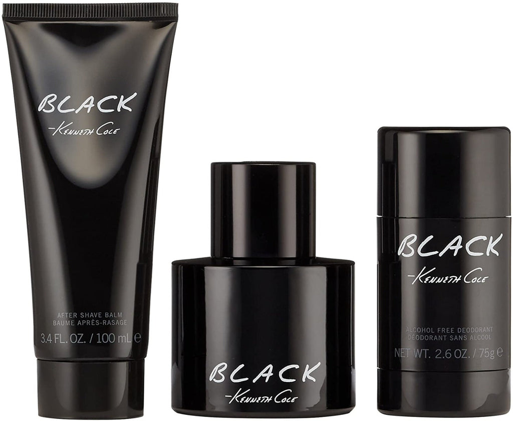 Kenneth Cole Black 3 Piece Gift Set For Men