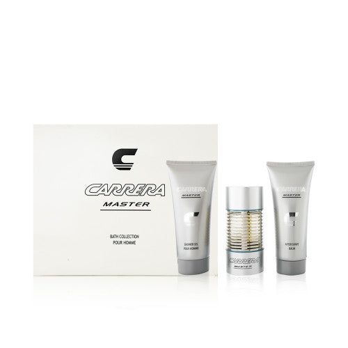 Carrera Master Bath Collection Set Pour Homme, Eau de Toilette 100ml + After Shave Balm 100ml + Shower Gel 200 ml