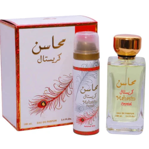 Lattafa Mahasin Crystal Perfume for men and woman, EDP, 100ml