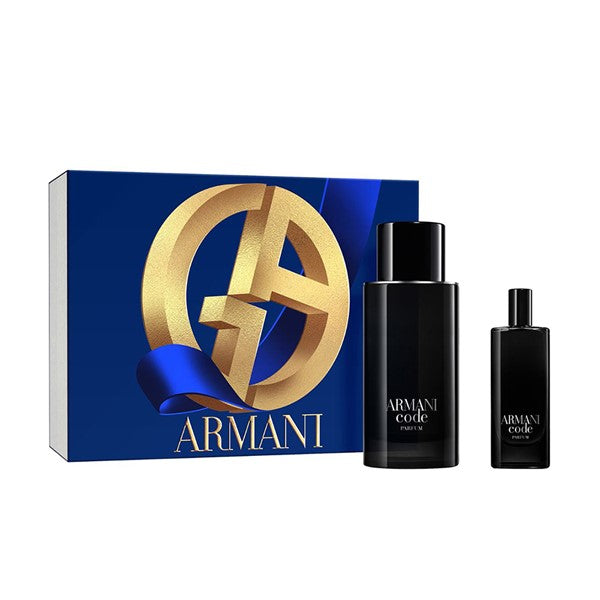 Giorgio Armani Armani Code Pour Homme For Men Set Parfum 125ml Refillable + Parfum 15ml