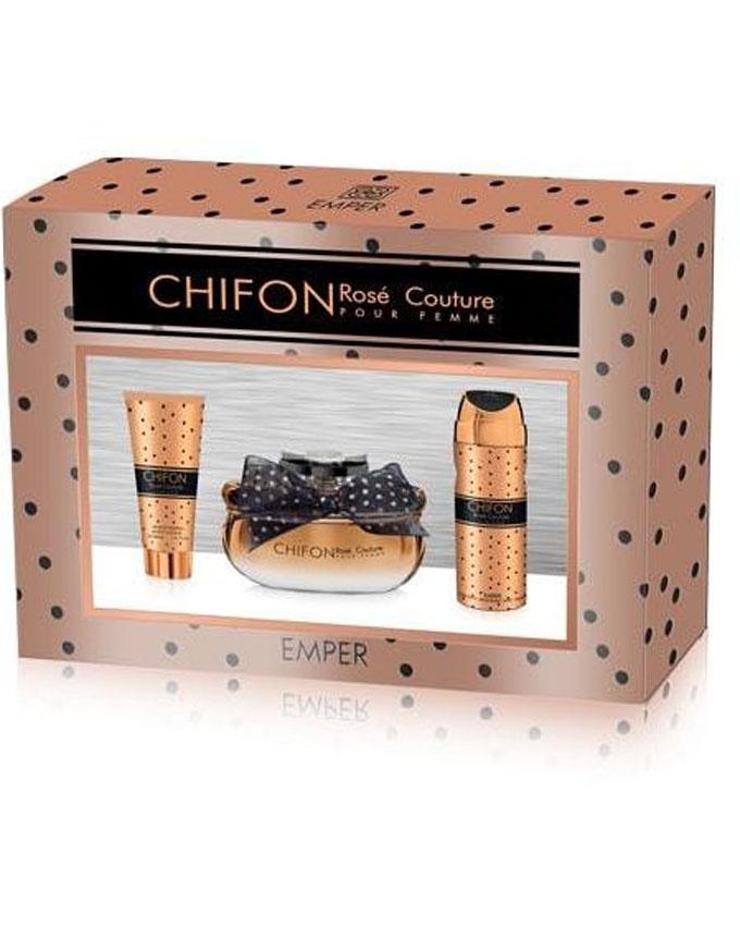 Emper Chifon Rose Couture for Women Gift Set - 3 Pieces