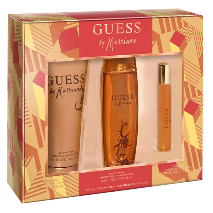 Guess By Marciano Women Set EDP 100ml + EDP 15ml Travel Spray + Body Lotion 200ml For Women