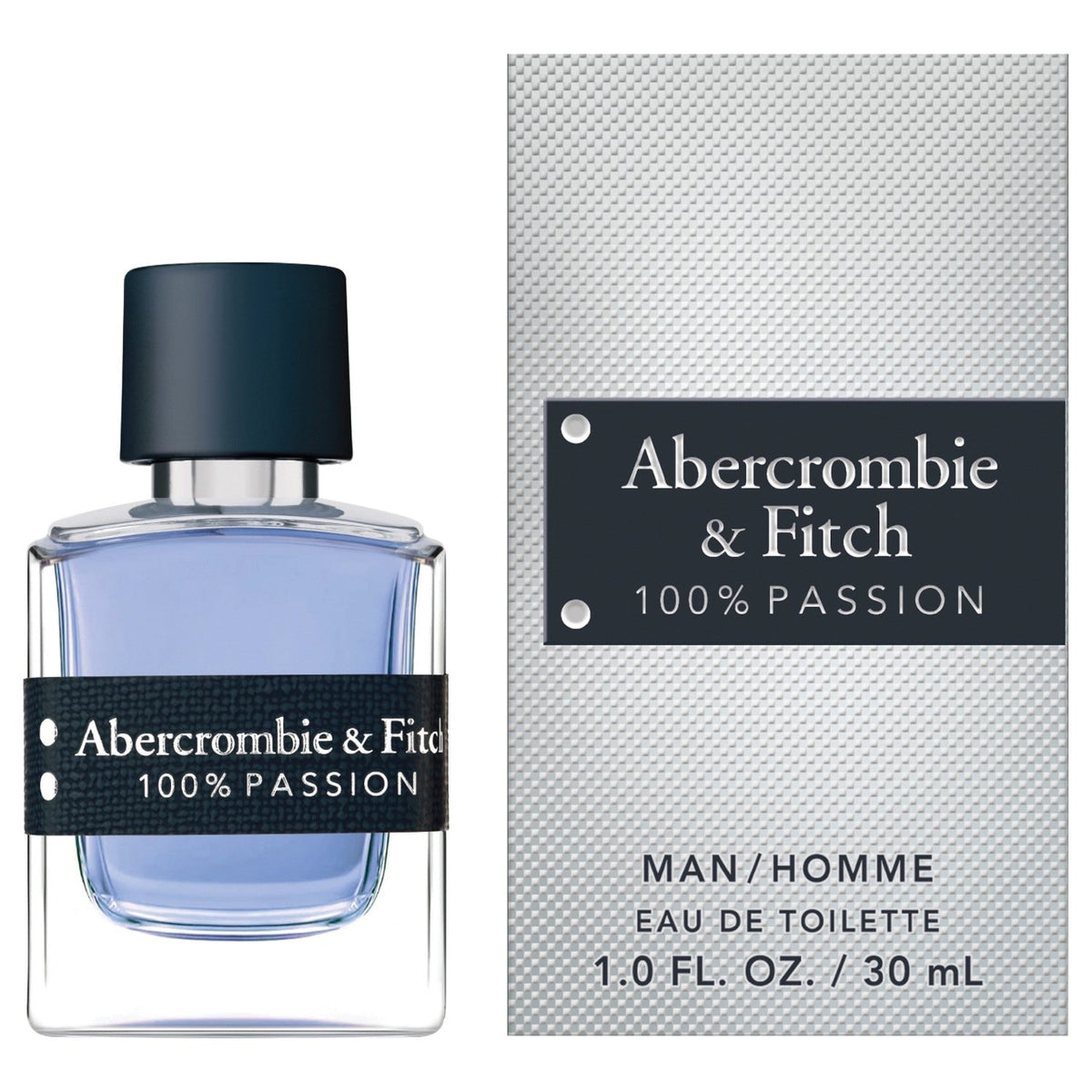Abercrombie & Fitch 100% Passion Man Eau De Toilette For Men - Oriental Spicy Perfume 30ml