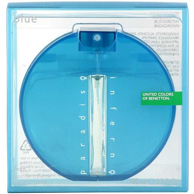 Benetton Paradiso Inferno Blue Man For Men EDT 100ml