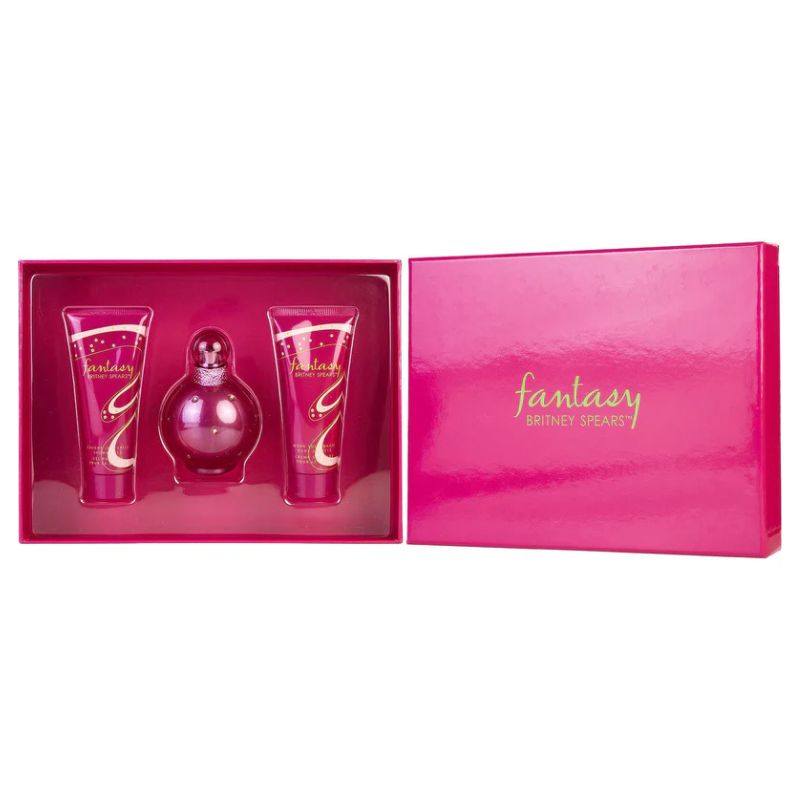 Britney Spears Fantasy For Women Set EDP 100ml + Body Souffle 100ml + Shower Gel 100ml