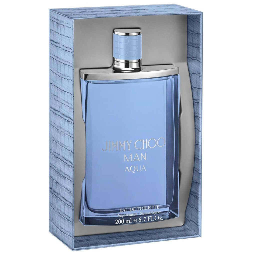 Jimmy Choo Man Aqua Eau De Toilette For Men - Aromatic Aquatic Perfume 200ml