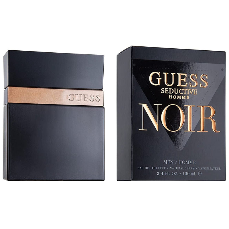 Guess Seductive Noir Eau De Toilette For Men - Oriental Fougere Perfume 100ml