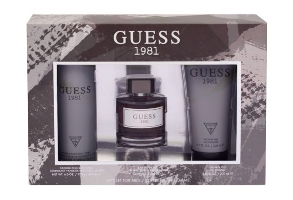 GUESS 1981 FOR MEN EDT 100ML+200ml SHAVING GEL+226ML BODY SPRAY SET