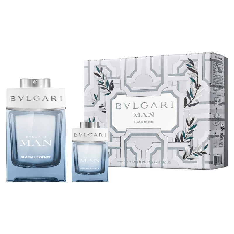 Bvlgari Man Glacial Essence For Men Set EDP 100ml + EDP 15ml