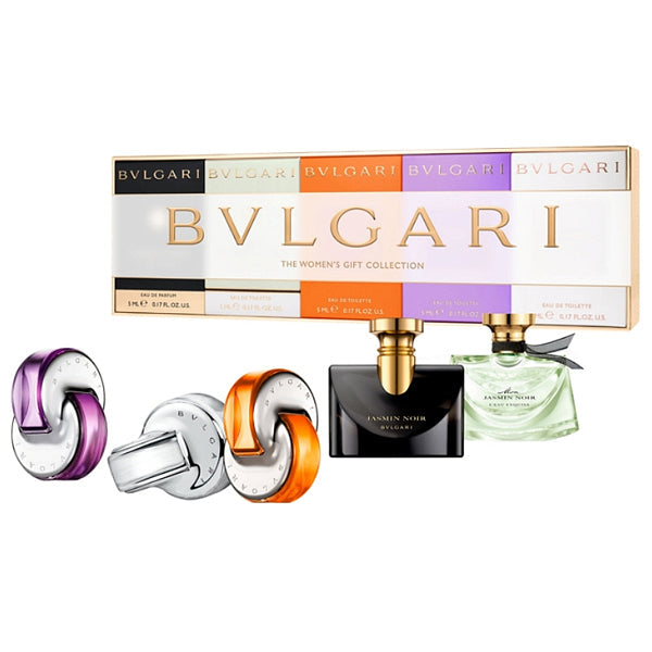 BVLGARI (J-N+M-J-N-L-E+O-I-G+O-A+O-C) FOR WOMEN MINI SET EDP 5 ml + EDT 4x5 ml (TRAVEL COLLECTION)