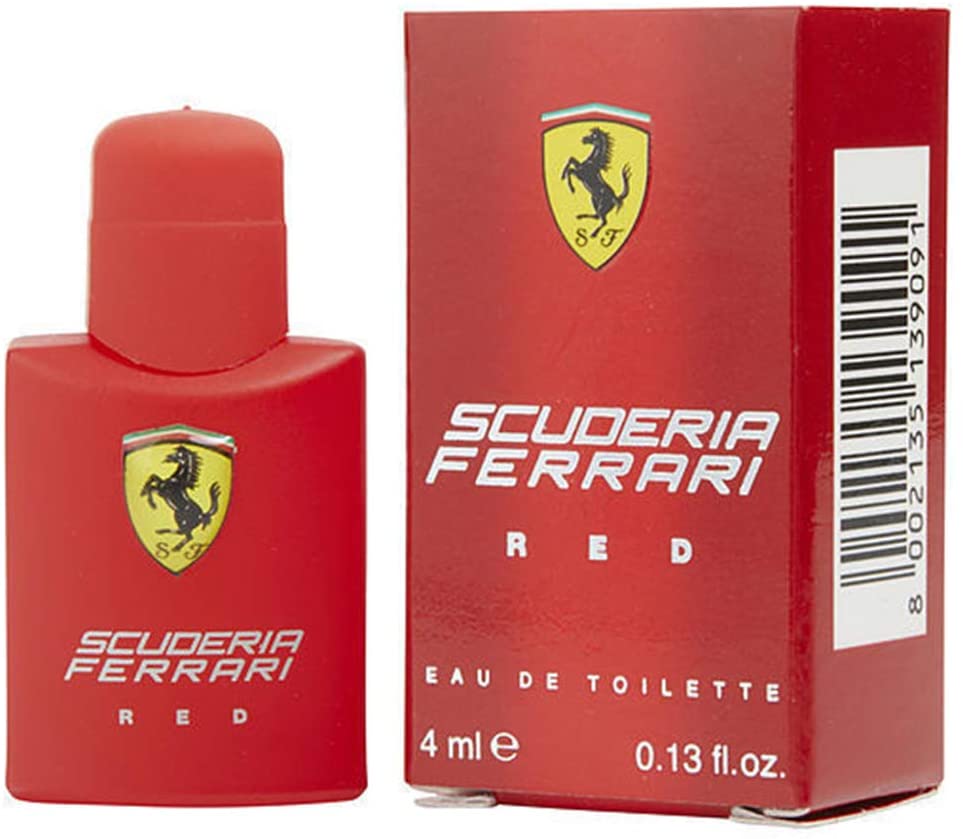 SCUDERIA FERRARI RED for Men by Ferrari EDT Splash Miniature, 4ml