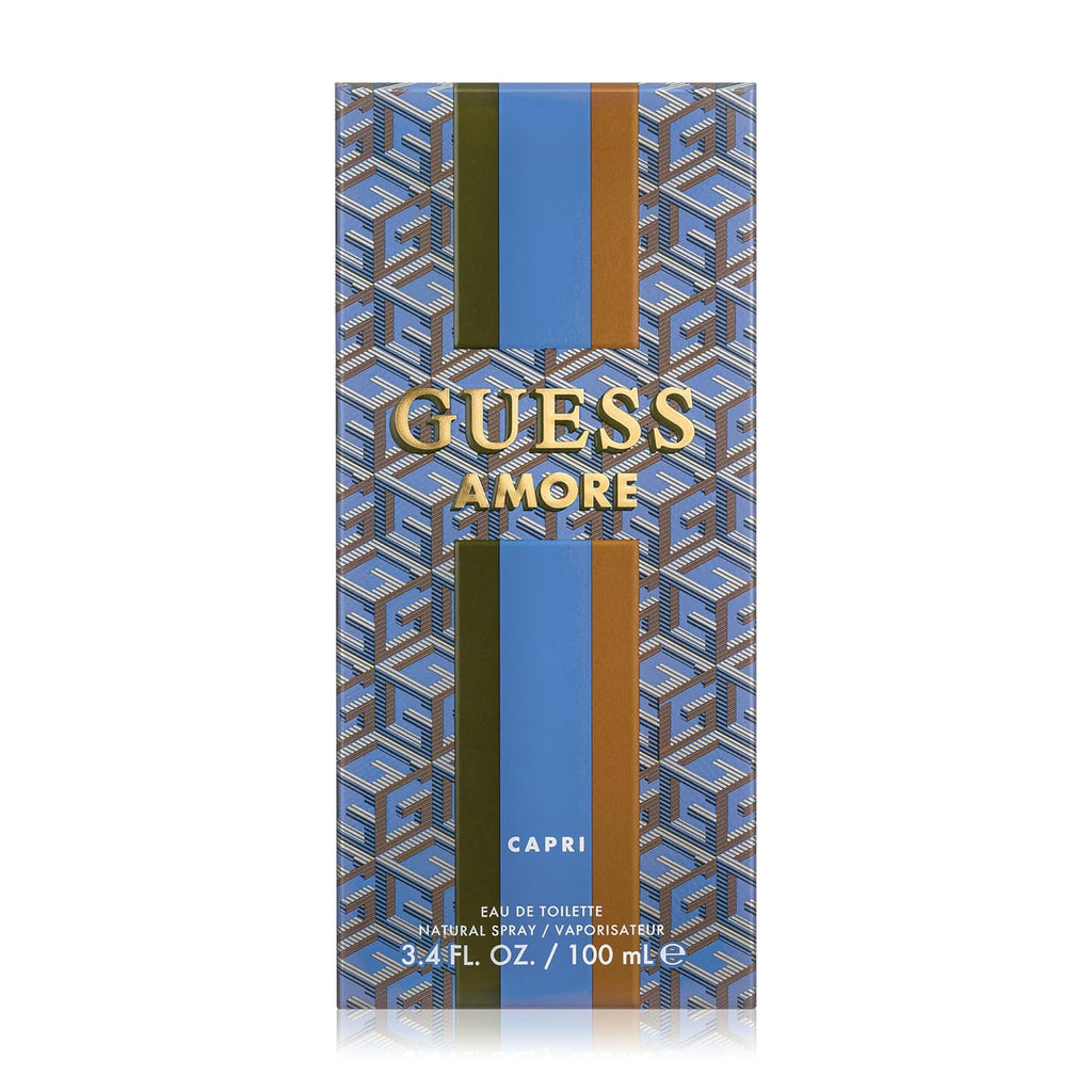 Guess Amore Capri Eau De Toilette For Unisex - Woody Floral Musk Perfume 100ml