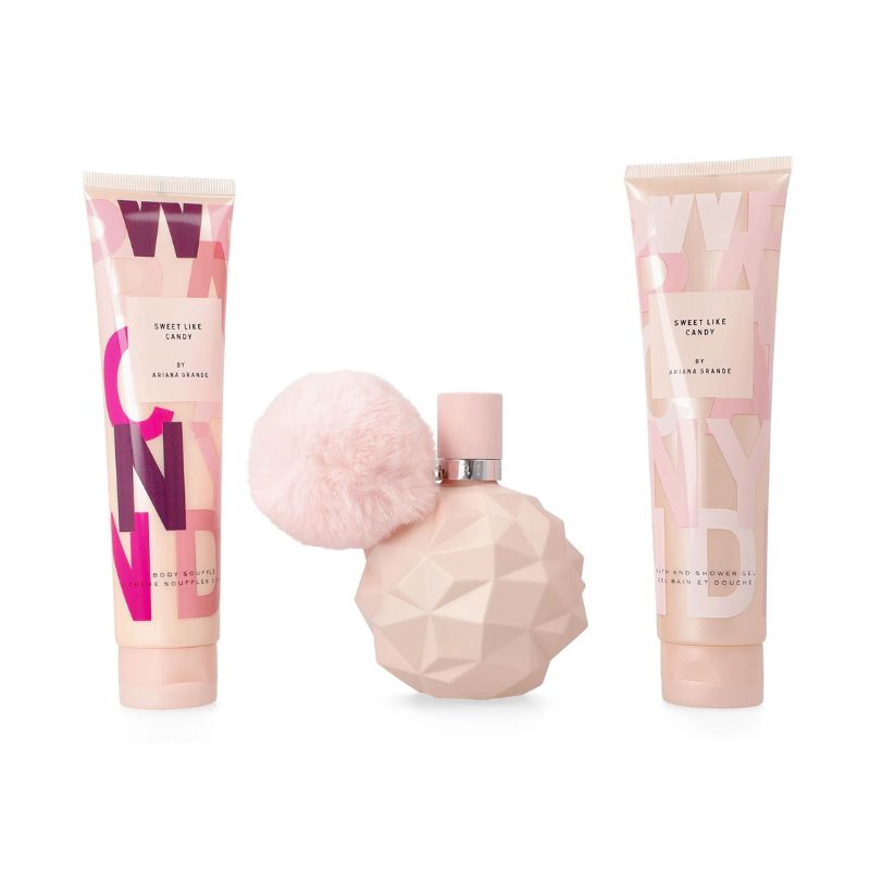 Ariana Grande Sweet Like Candy For Women Set EDP 100ml + Body Souffle 100ml + Bath & Shower Gel 100ml