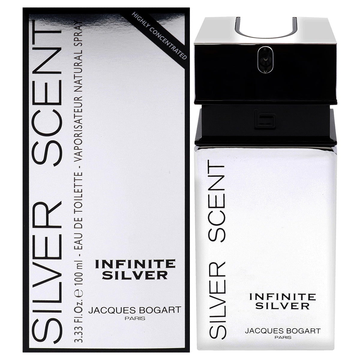 Jacques Bogart Silver Scent Infinite Silver Eau De Toilette For Men - Oriental Fougere Perfume 100ml