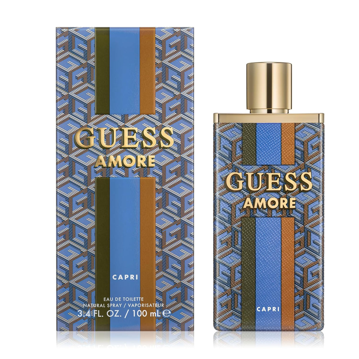 Guess Amore Capri Eau De Toilette For Unisex - Woody Floral Musk Perfume 100ml