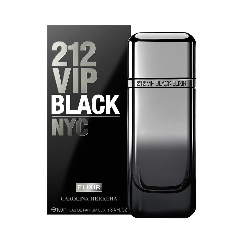 Carolina Herrera 212 Vip Black For Men Eau De Parfum Elixir For Men - Oriental Fougere Perfume 100ml