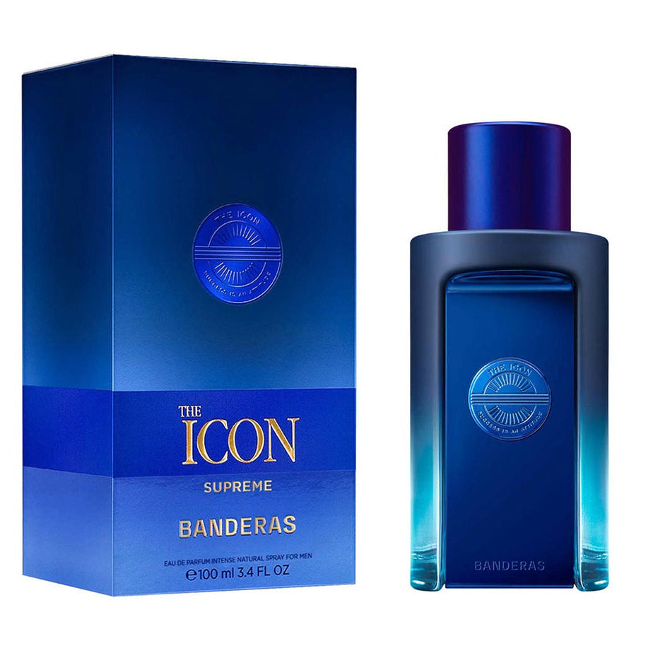Antonio Banderas The Icon Supreme Eau De Parfum Intense For Men - Aromatic Green Perfume 100ml