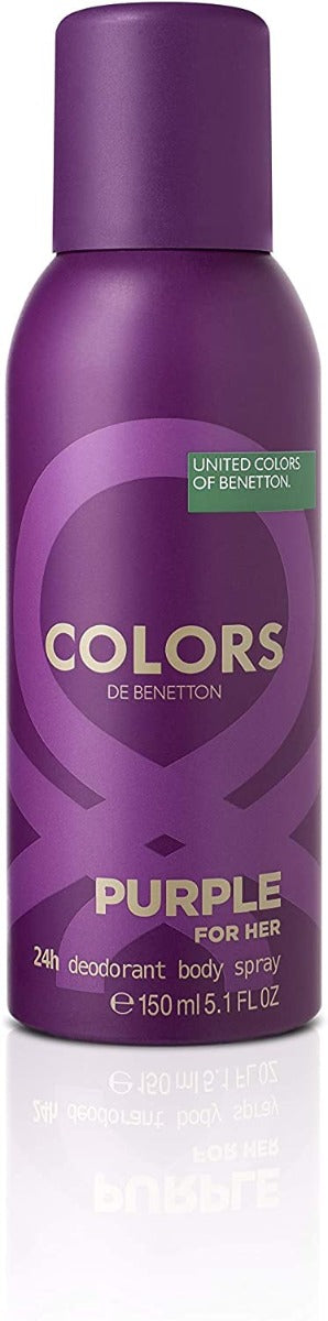 United Colors of Benetton Colours Purple Woman Deodorant Spray For Women, 150ml