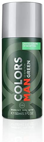 United Colors of Benetton Colours Green Man Deodorant Spray For Men, 150ml