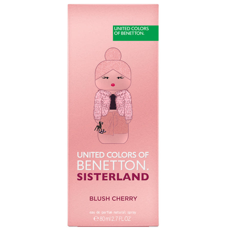 Benetton Sisterland Blush Cherry Eau De Parfum For Women - Floral Gourmand Perfume 80ml