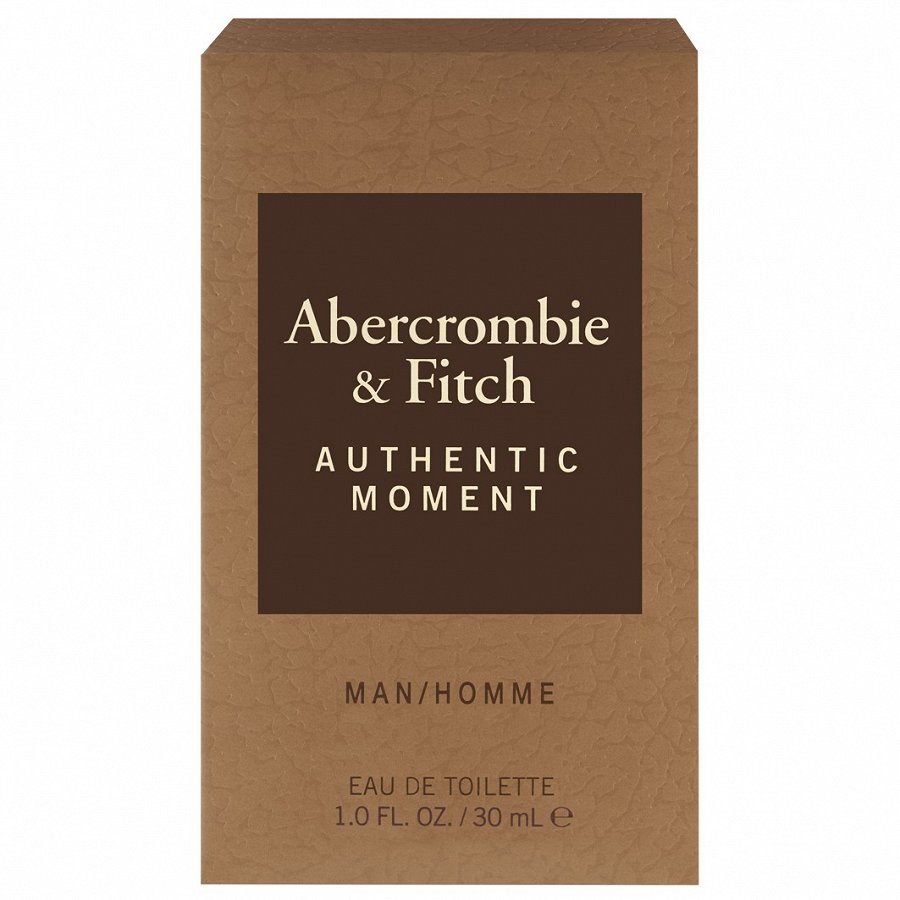Abercrombie & Fitch Authentic Moment Man Eau De Toilette For Men - Woody?Amber Perfume 30ml