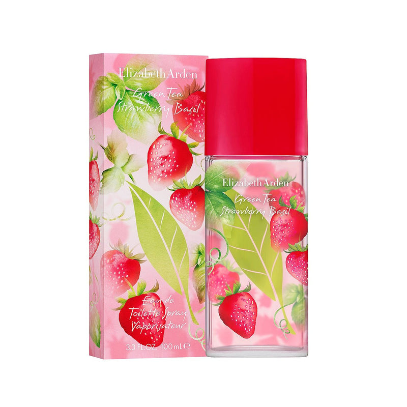 Elizabeth Arden Green Tea Strawberry Basil Eau De Toilette For Women - Aromatic Green Perfume 100ml