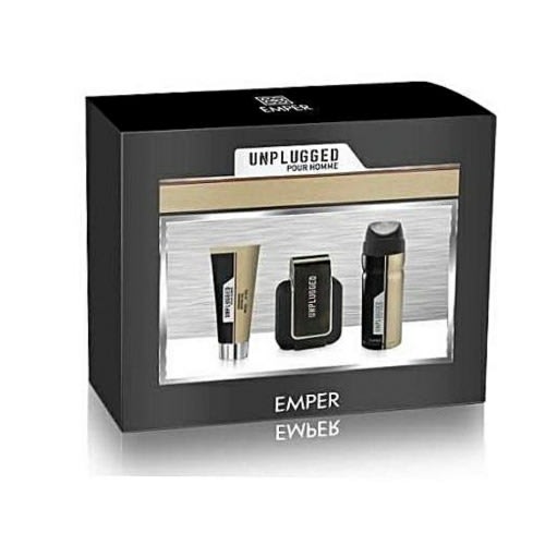 Emper Unplugged Pour Homme Edt 80ml+100ml Shaving Gel+200ml Deo Set