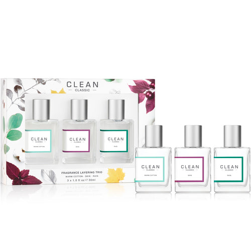 CLEAN CLASSIC (WARM COTTON+SKIN+RAIN) FOR WOMEN SET EDP 3x30 ml