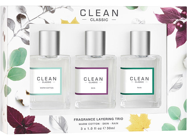 CLEAN CLASSIC (WARM COTTON+SKIN+RAIN) FOR WOMEN SET EDP 3x30 ml