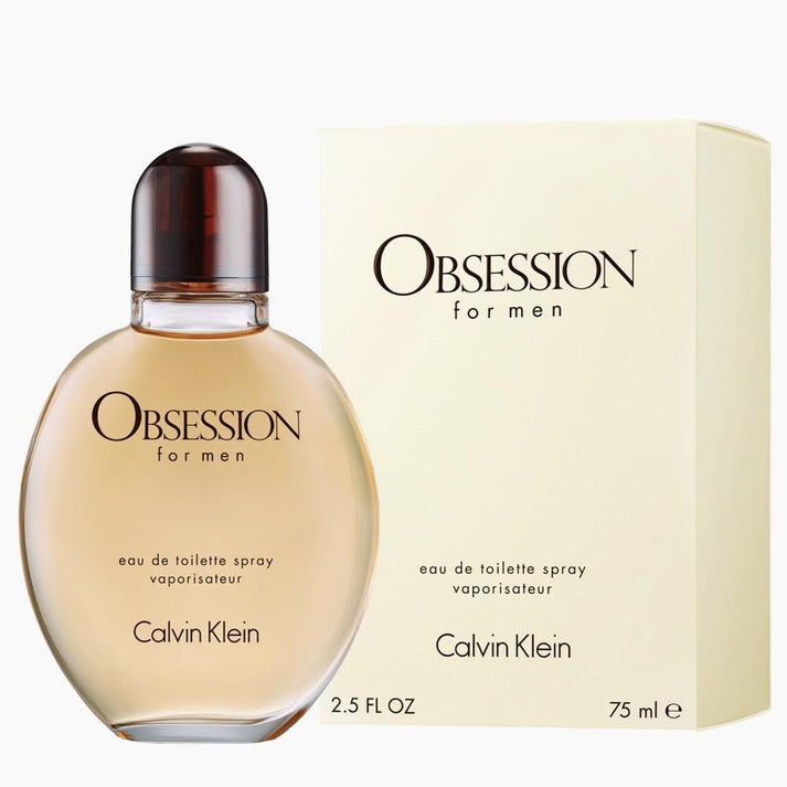 Calvin Klein Obsession For Men Eau De Toilette For Men - Oriental Woody Perfume 75ml