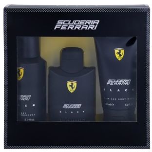 Ferrari's Scuderia Ferrari Black For Men Eau de Toilette 125 ml, 3 Count