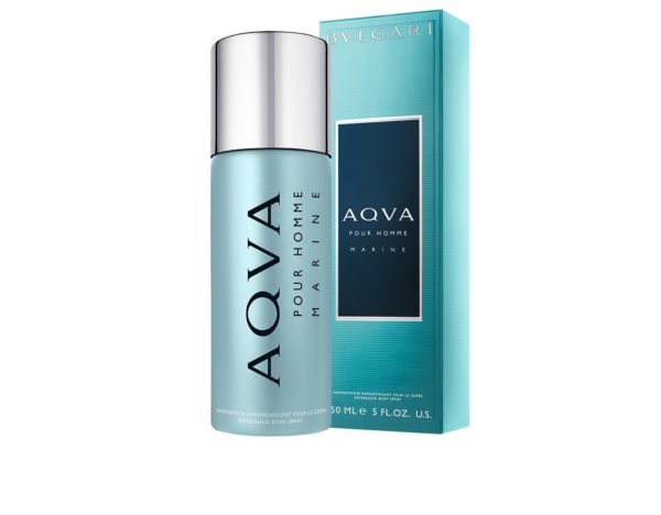 BVLGARI AQVA MARINE POUR HOMME  REFRESHING BODY SPRAY FOR MEN 150 ml