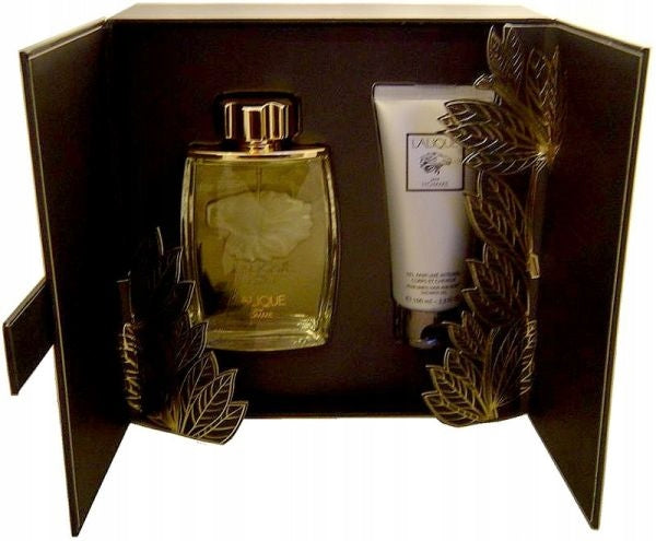 LALIQUE LION (M) EDP 125ML+100ML HAIR & BODY SG SET