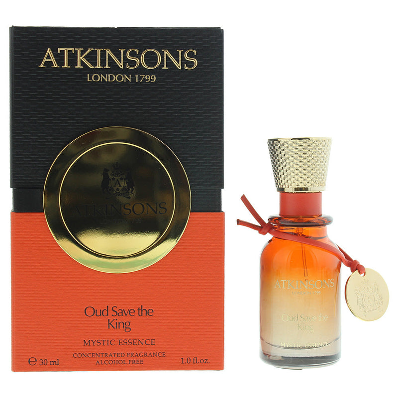 ATKINSONS OUD SAVE THE KING MYSTIC ESSENCE CONCENTRATED FRAGRANCE Perfume oil for men 30ml