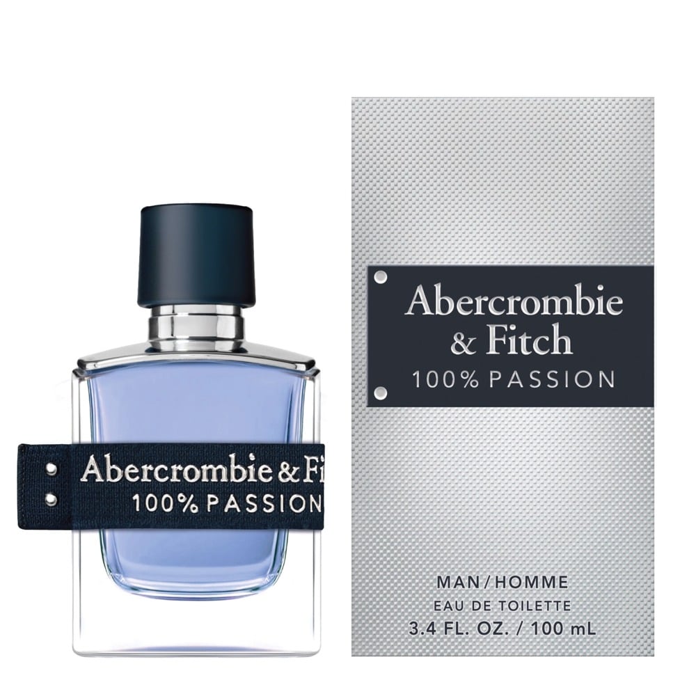 Abercrombie & Fitch 100% Passion Man Eau De Toilette For Men - Oriental Spicy Perfume 100ml