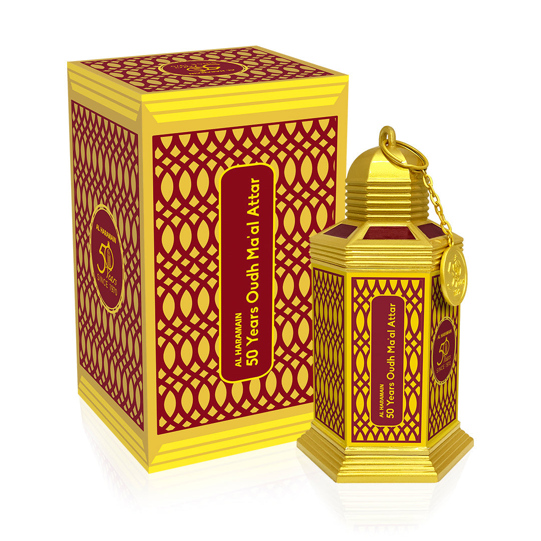 Al Haramain 50 Years Oudh Ma’Al Attar Bukhoor 90g