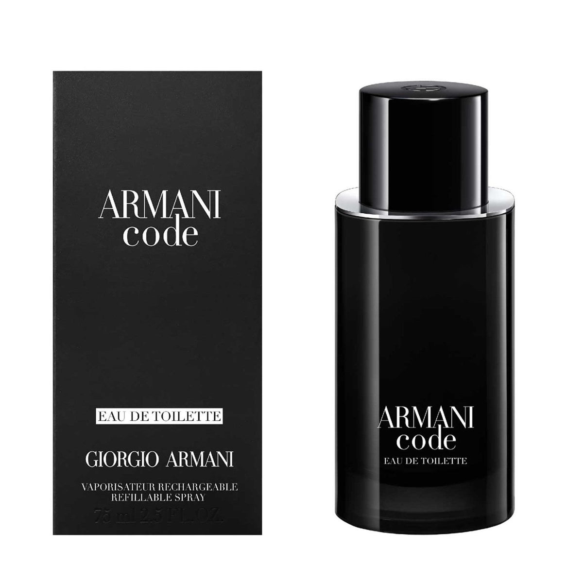 Giorgio Armani Code Refillable Perfume For Men EDT 75ml