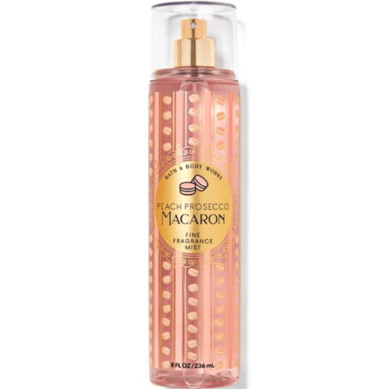 Bath & Body Works Peach Prosecco Macaron Fragrance Mist For Women 236ml