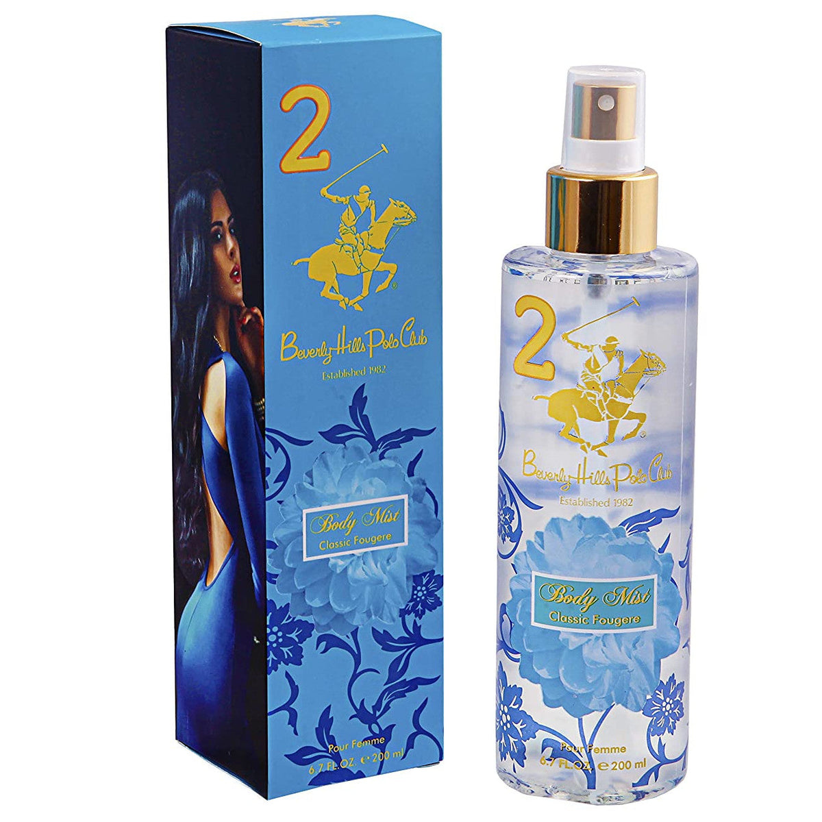 Beverly Hills Polo Club 2 Classic Fougere Pour Femme Body Mist For Women 200ml