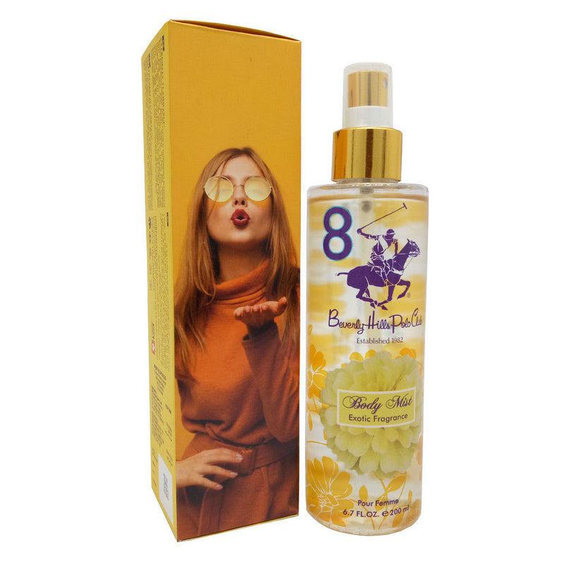 Beverly Hills Polo Club 8 Exotic Fragrance Pour Femme Body Mist 200ml