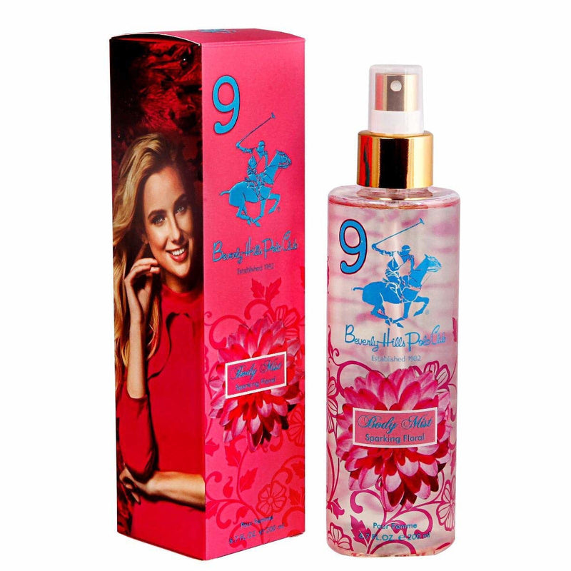 Beverly Hills Polo Club 9 Sparkling Floral Pour Femme Body Mist For Women 200ml