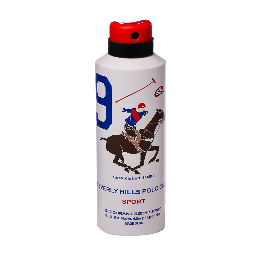 Beverly Hills Polo Club 9 Sport Deo For Men 175ml