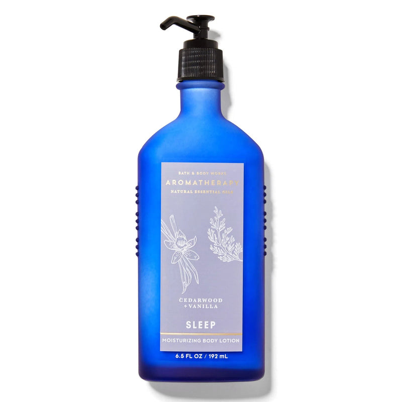 Bath & Body Works Aromatherapy Cedarwood + Vanilla Sleep Body Lotion For Women 192ml Glass