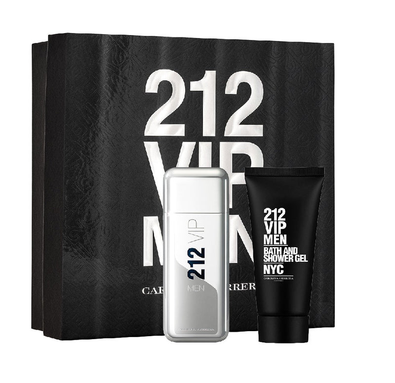 Carolina Herrera 212 VIP Men Giftset EDT 100 ML + Bath & Shower Gel 100 ML