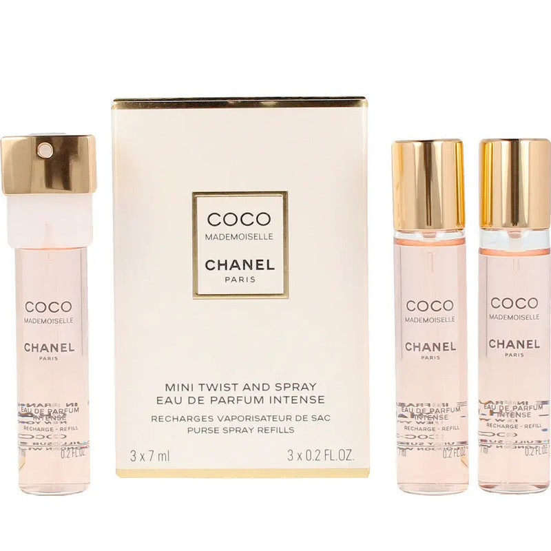 Chanel Coco Mademoiselle Mini EDP Intense 3 X 7ml Purse Spray Refill For Women